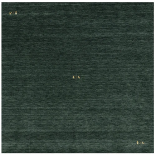 Dark Green Tribal 8X8 Gabbeh Modern Square Rug