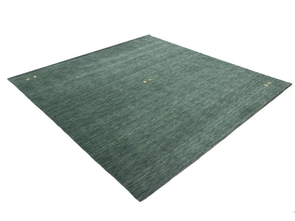 Dark Green Tribal 8X8 Gabbeh Modern Square Rug