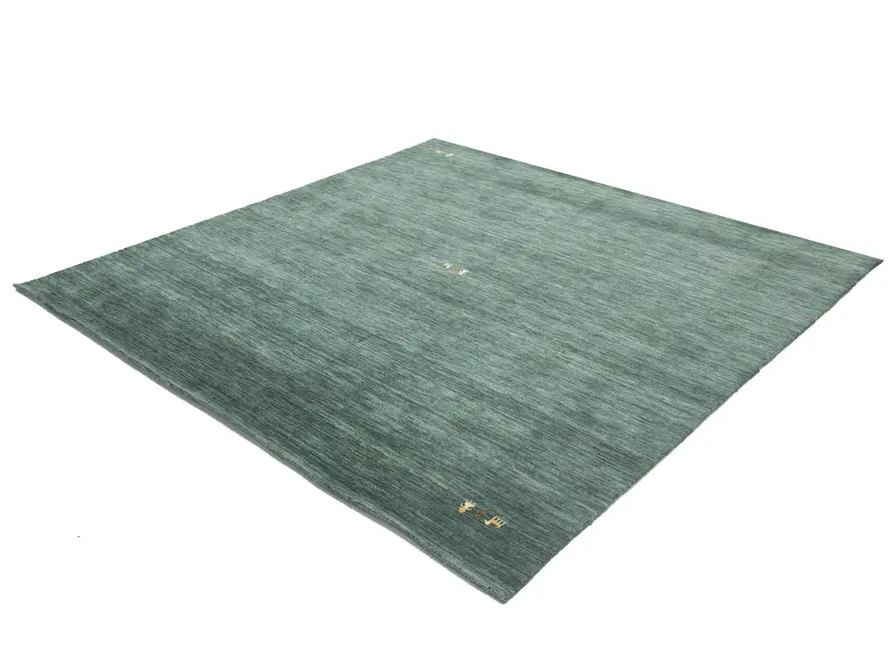 Dark Green Tribal 8X8 Gabbeh Modern Square Rug