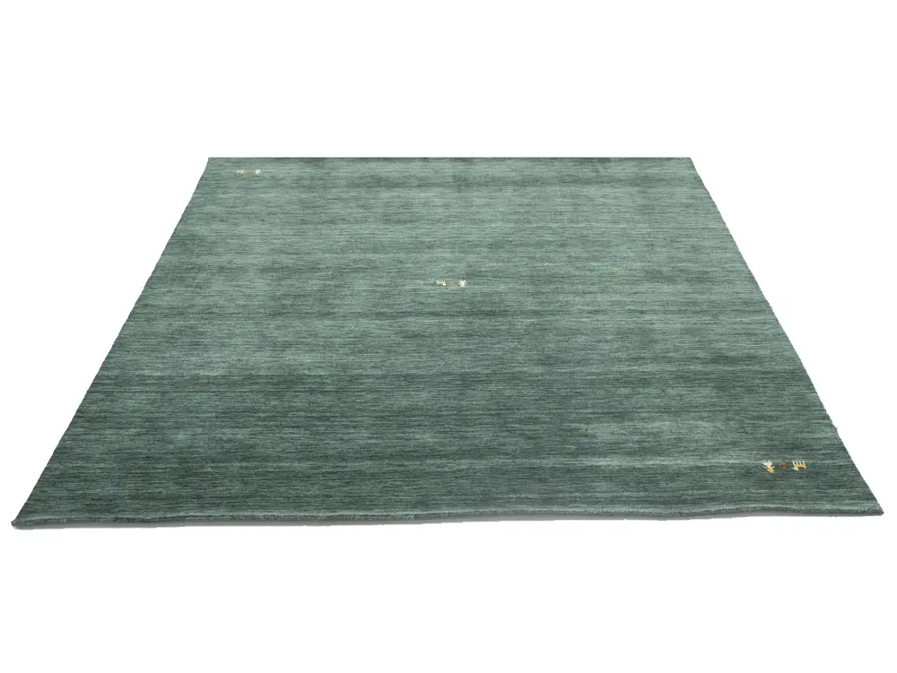 Dark Green Tribal 8X8 Gabbeh Modern Square Rug