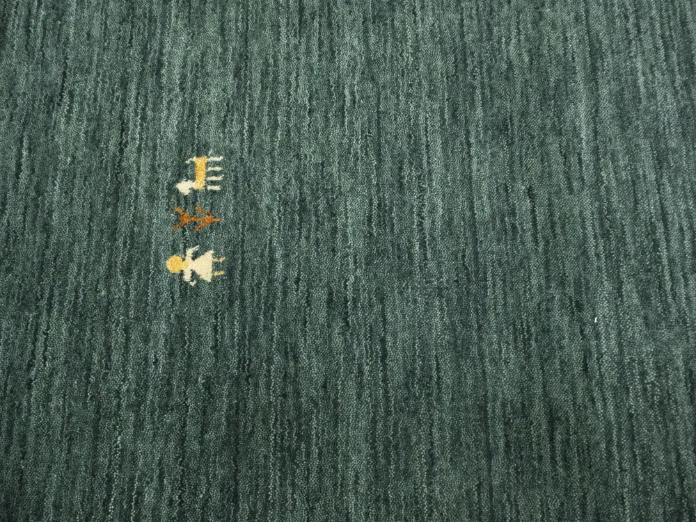 Dark Green Tribal 8X8 Gabbeh Modern Square Rug