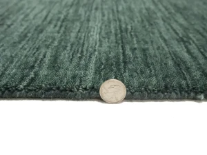 Dark Green Tribal 8X8 Gabbeh Modern Square Rug