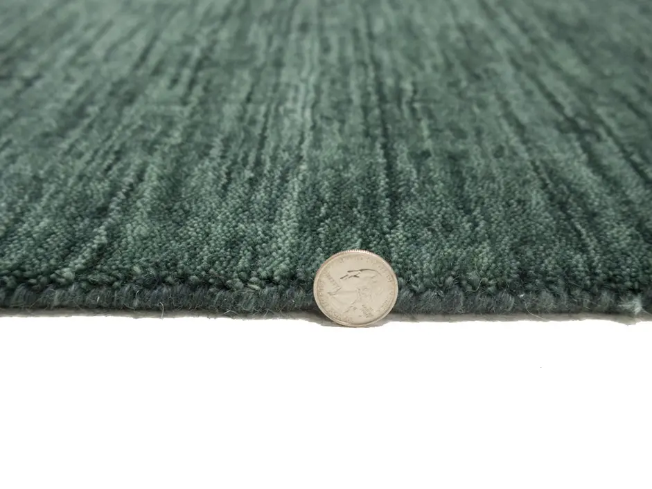 Dark Green Tribal 8X8 Gabbeh Modern Square Rug