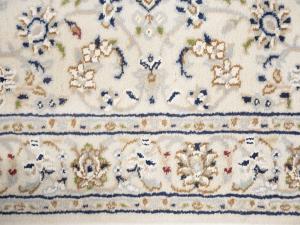 Cream Floral 3X16 Indo-Nain Oriental Runner Rug