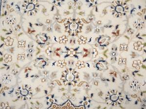 Cream Floral 3X16 Indo-Nain Oriental Runner Rug