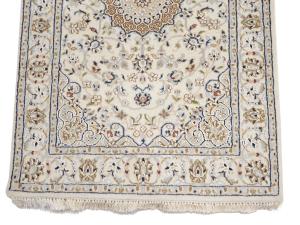 Cream Floral 3X16 Indo-Nain Oriental Runner Rug