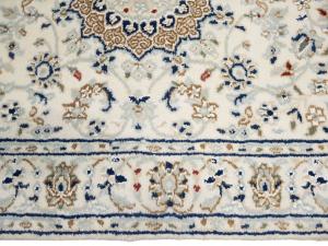 Cream Floral 3X20 Indo-Nain Oriental Runner Rug