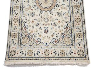 Cream Floral 3X20 Indo-Nain Oriental Runner Rug