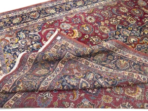 Vintage Maroon Red Traditional 10X13 Mashad Persian Rug