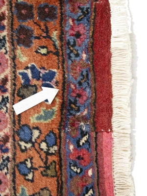 Vintage Maroon Red Floral Traditional 10X13 Mashad Persian Rug