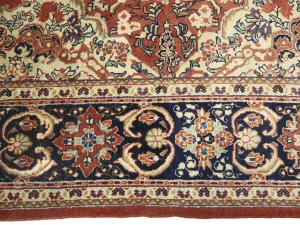 Semi Antique Rusty Red Floral 10X13 Mahal Persian Rug