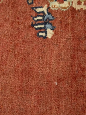 Semi Antique Rusty Red Floral 10X13 Mahal Persian Rug