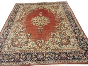 Semi Antique Rusty Red Floral 10X13 Mahal Persian Rug