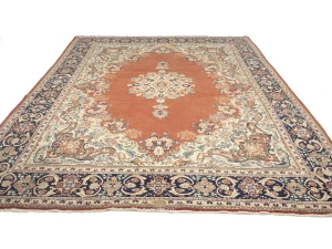 Semi Antique Rusty Red Floral 10X13 Mahal Persian Rug