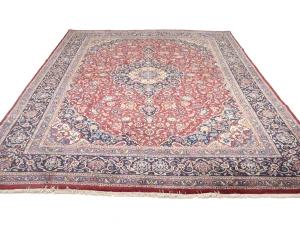 Vintage Red Traditional Classic 10X13 Kashmar Persian Rug