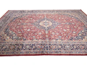 Vintage Red Traditional Classic 10X13 Kashmar Persian Rug