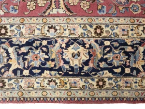 Semi Antique Maroon Red Traditional 9'8X12'5 Mashad Persian Rug