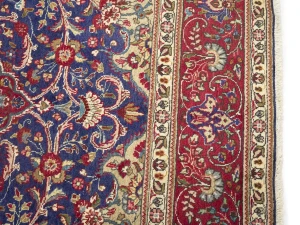 Semi Antique Purple-navy Classic 10X12'5 Tabriz Persian Rug