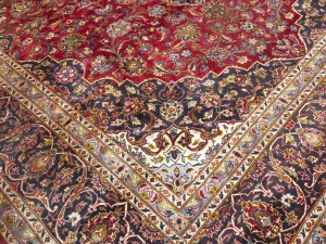 Semi Antique Red Traditional 10X13 Kashan Persian Oriental Rug