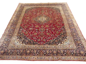 Semi Antique Red Traditional 10X13 Kashan Persian Oriental Rug