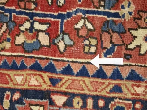 Semi Antique Rusty Red Geometric 8X12 Heriz Persian Rug