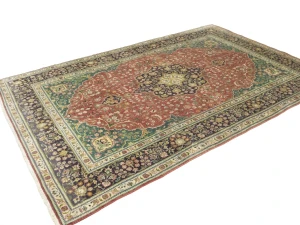 Semi Antique Red Classic 7X10 Tabriz Persian Rug