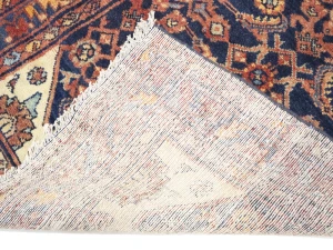 Semi Antique Purple-navy Tribal 3'5X11'5 Malayer Persian Runner Rug