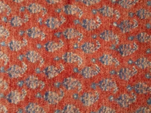 Vintage Orange-red Tribal 4X10 Botemir Persian Runner Rug