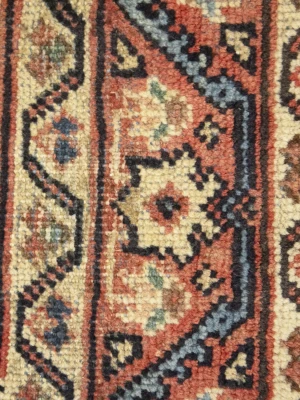 Vintage Floral 3'4X10'8 Mahal Persian Runner Rug