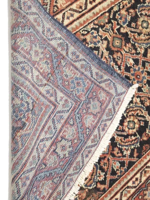 Vintage Floral 3'4X10'8 Mahal Persian Runner Rug