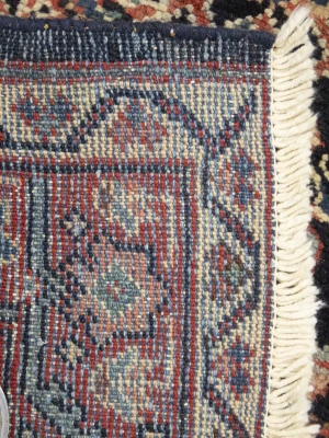 Vintage Floral 3'4X10'8 Mahal Persian Runner Rug