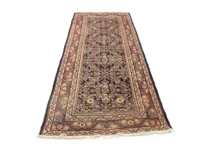 Vintage Floral 3'4X10'8 Mahal Persian Runner Rug