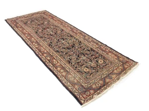 Vintage Floral 3'4X10'8 Mahal Persian Runner Rug