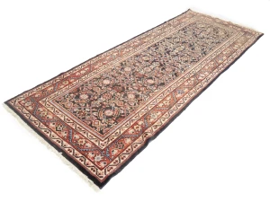 Vintage Floral 3'4X10'8 Mahal Persian Runner Rug