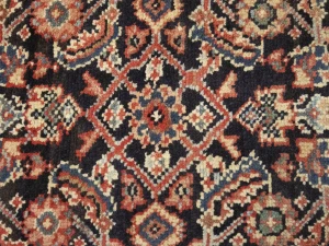 Vintage Floral 3'4X10'8 Mahal Persian Runner Rug