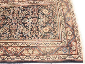 Vintage Floral 3'4X10'8 Mahal Persian Runner Rug