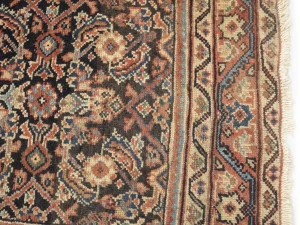 Vintage Floral 3'4X10'8 Mahal Persian Runner Rug