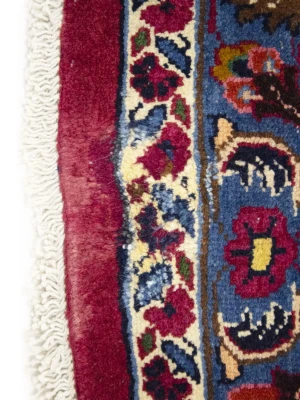 Vintage Maroon Red Floral Traditional 10X13 Mashad Persian Rug