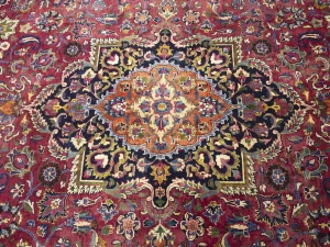 Vintage Maroon Red Floral Traditional 10X13 Mashad Persian Rug