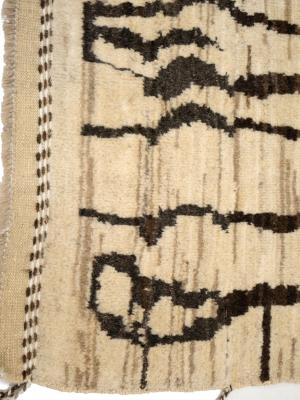 Beige Tribal Modern 6X9 Moroccan Style Oriental Rug