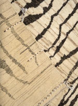 Beige Tribal Modern 6X9 Moroccan Style Oriental Rug