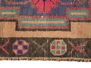 Semi Antique Muted Colors Tribal 3X10 Meshkin Persian Runner Rug