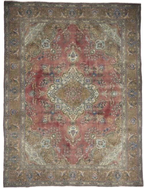 9'9x13'0 Hand Knotted Floral Traditional Wool Oriental Rug