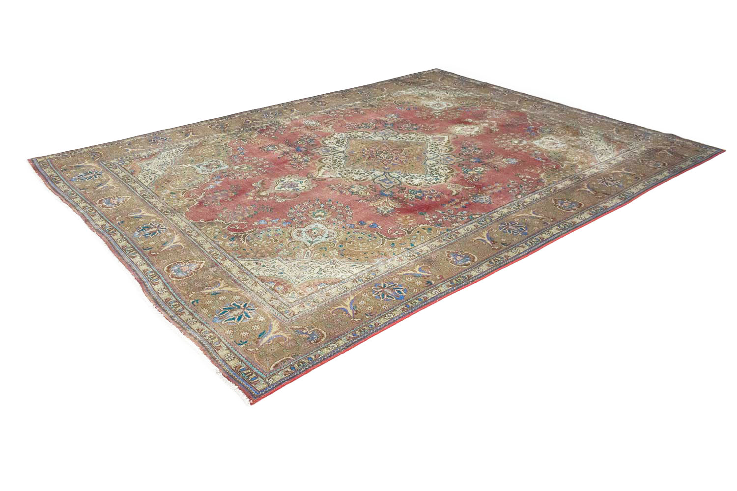 9'9x13'0 Hand Knotted Floral Traditional Wool Oriental Rug - Image 5