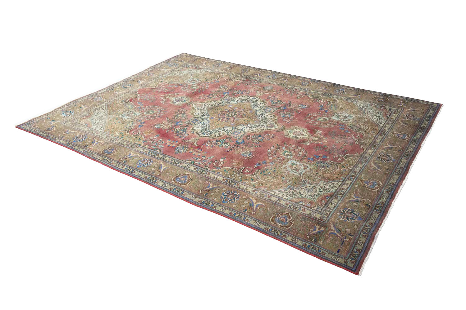 9'9x13'0 Hand Knotted Floral Traditional Wool Oriental Rug - Image 6