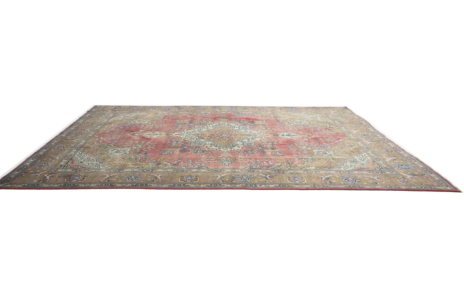 9'9x13'0 Hand Knotted Floral Traditional Wool Oriental Rug - Image 7