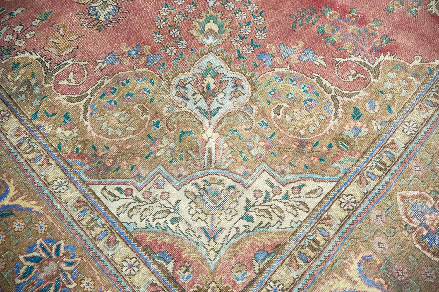 9'9x13'0 Hand Knotted Floral Traditional Wool Oriental Rug - Image 11
